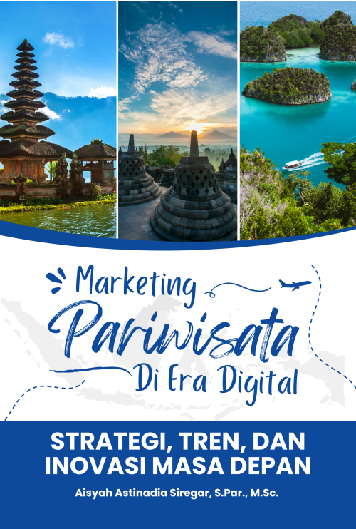 Biru dan Putih Modern Explorasi Indahnya Indonesia Poster (15.5 x 23 cm)(1)